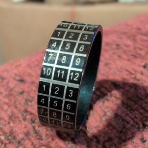 Black Numeric Ring